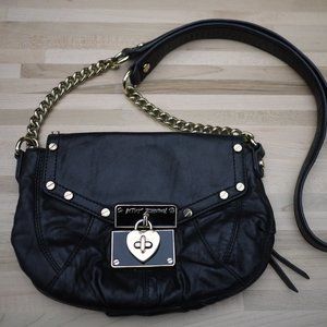 Betsey Johnson Lamb Skin Crossbody Purse